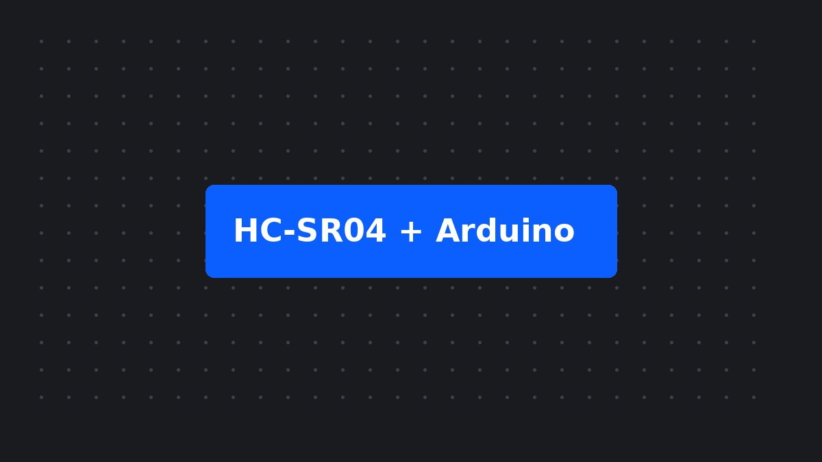 HC-SR04 ultrasonic sensor wired to an ESP32 dev board on a breadboard